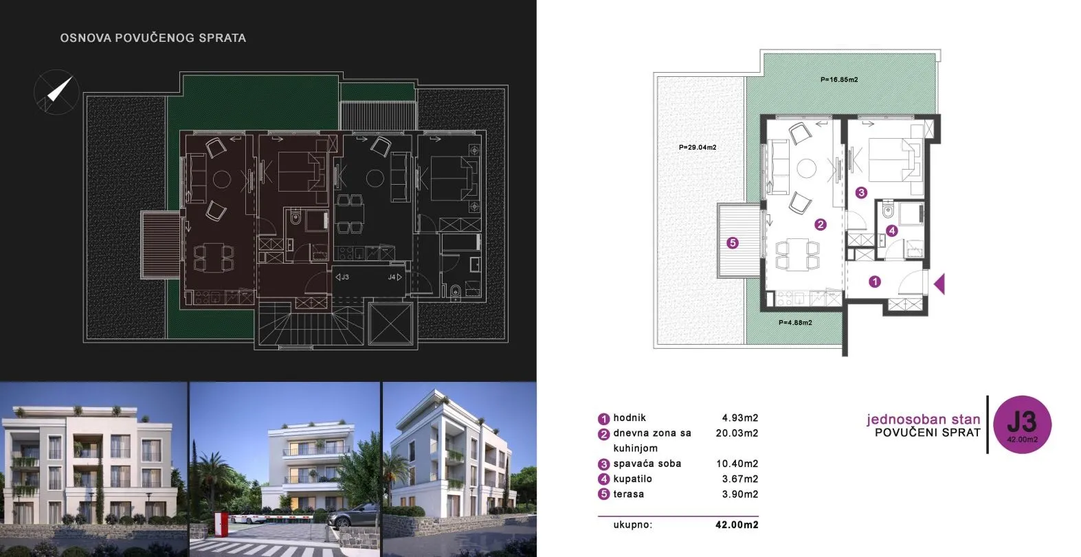 Sale, apartment, 92m², Tivat, Crna Gora