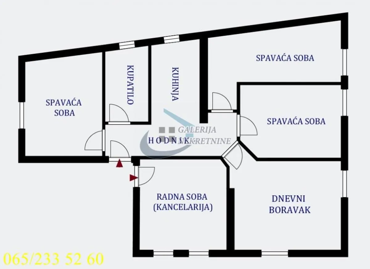 Sale, four bedroom apartment, 61m², Tašmajdan, Palilula Sve Podlokacije