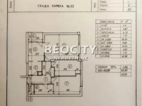 Sale, three bedroom apartment, 61m², Centar, Kragujevac - image 17