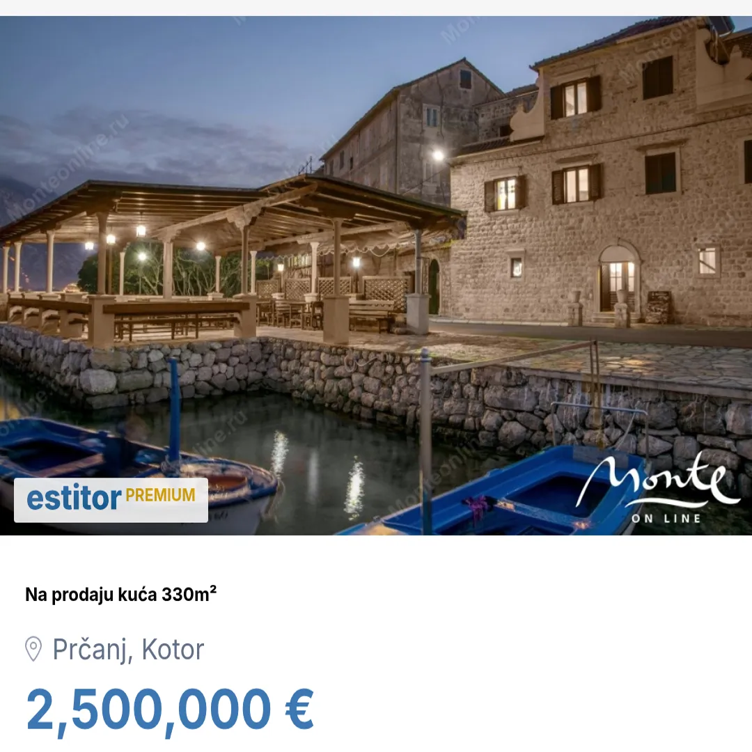 Prodaja, kuća, 330m², Prčanj, Kotor