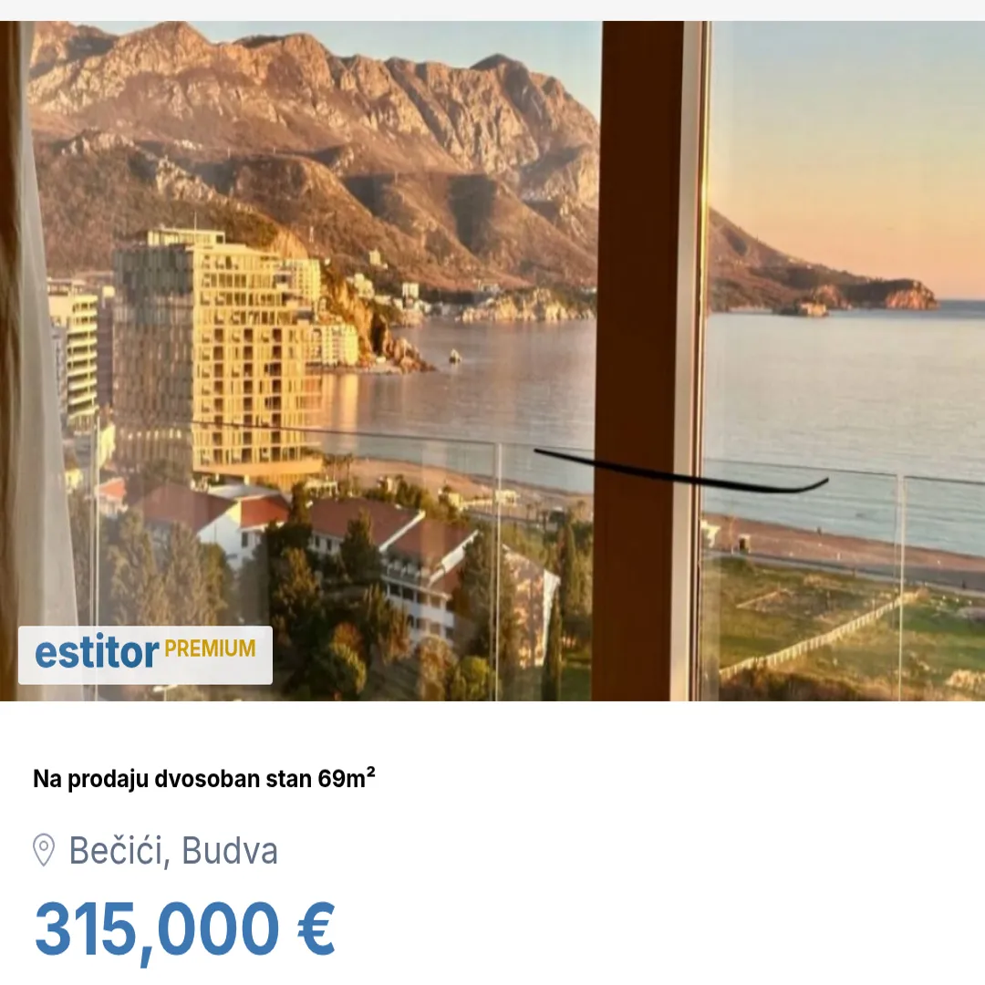 Prodaja, dvosoban stan, 69m², Bečići, Budva