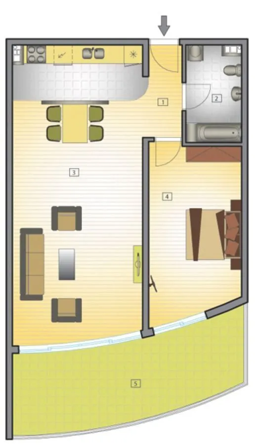 Sale, one bedroom apartment, 85m², Petrovac, Budva