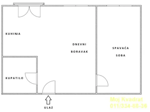 Prodaja, dvosoban stan, 44m², Novi Beograd Blok 7, Novi Beograd Sve Podlokacije - image 10