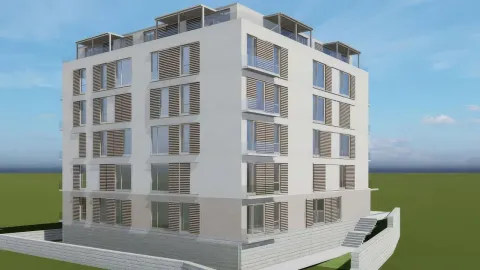Spoljašnji izgled moderne stambene zgrade. - image 2