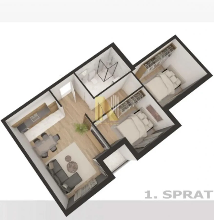 Prodaja, trosoban stan, 60m², Petrovaradin, Novi Sad
