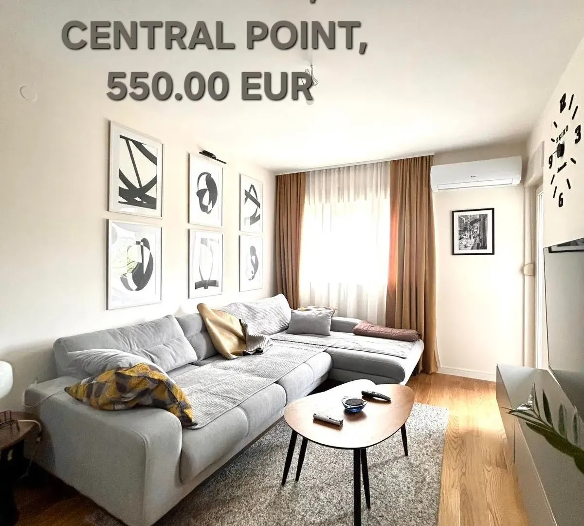 Izdavanje, jednosoban stan, 47m², Central Point, Podgorica