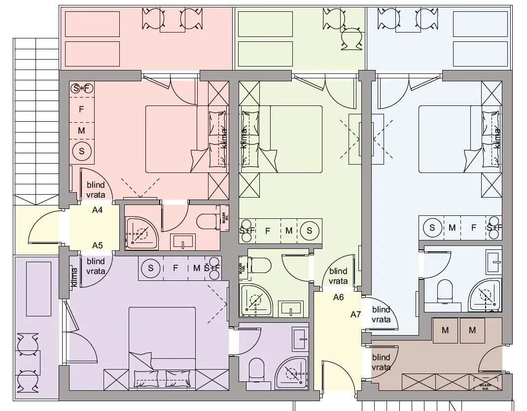 Prodaja, četvorosoban stan, 90m², Šušanj, Bar