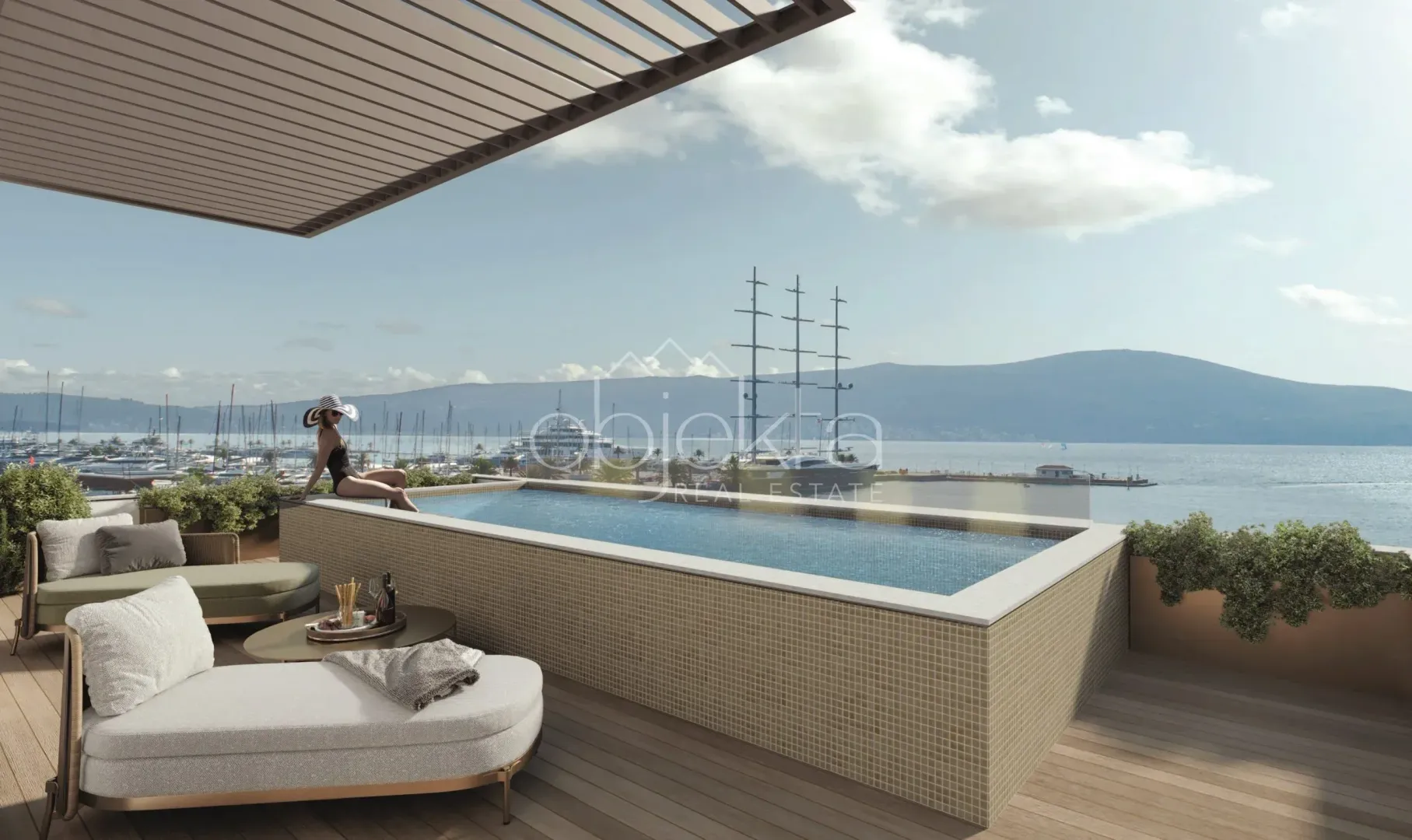 Sale, apartment, 86m², Tivat, Crna Gora