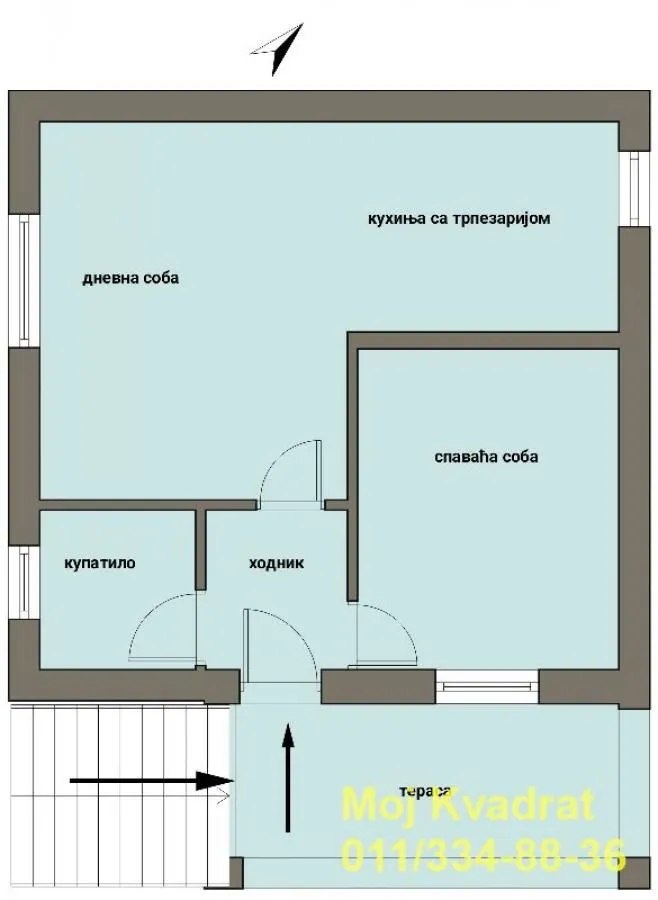 Sale, two bedroom apartment, 53m², Kaludjerica, Grocka