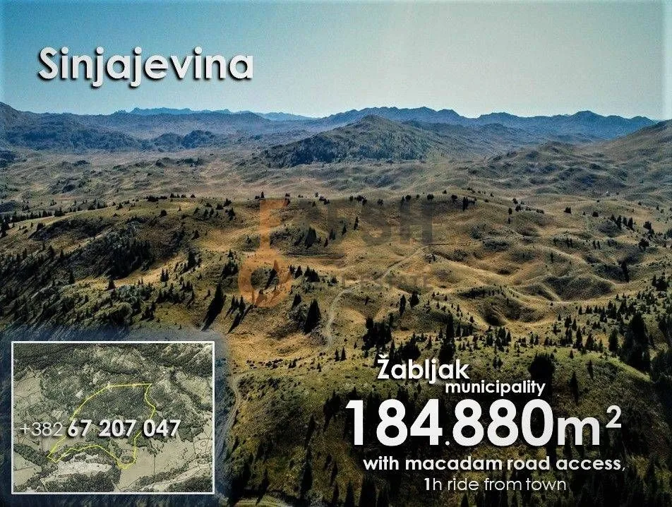 Prodaja, plac, 184880m², Žabljak, Crna Gora