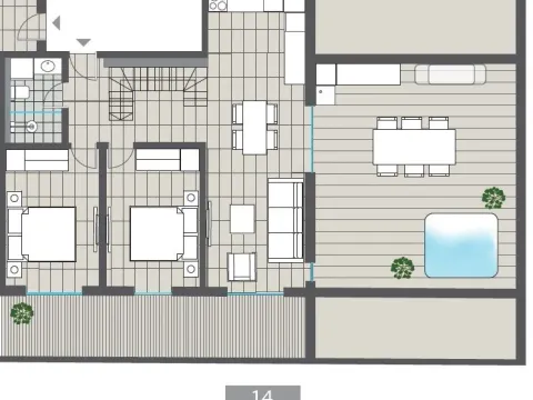 Prodaja, dvosoban stan, 125m², Centar, Tivat - image 15