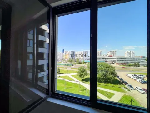 View through the window of surrounding buildings and green areas. - image 10