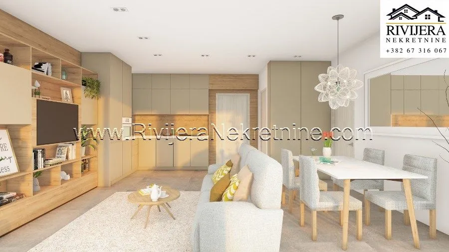 Prodaja, jednosoban stan, 52m², Škaljari, Kotor