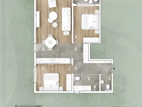 Prodaja, dvosoban stan, 77m², Radanovići, Kotor - image 3