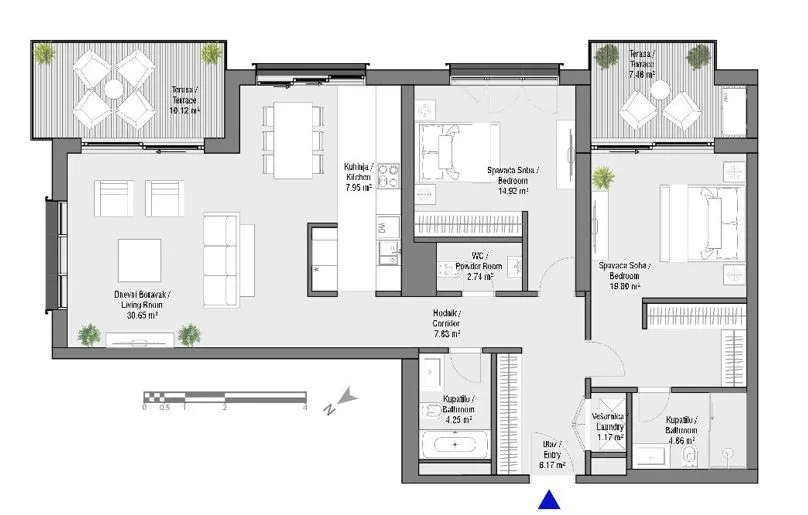 Prodaja, trosoban stan, 118m², Beograd Na Vodi, Beograd