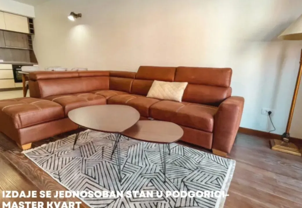 Rent, one bedroom apartment, 52m², Master Kvart, Podgorica