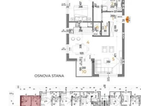 Prodaja, četvorosoban stan, 82m², Bulevar patrijarha Pavla, Novi Sad Sve Podlokacije