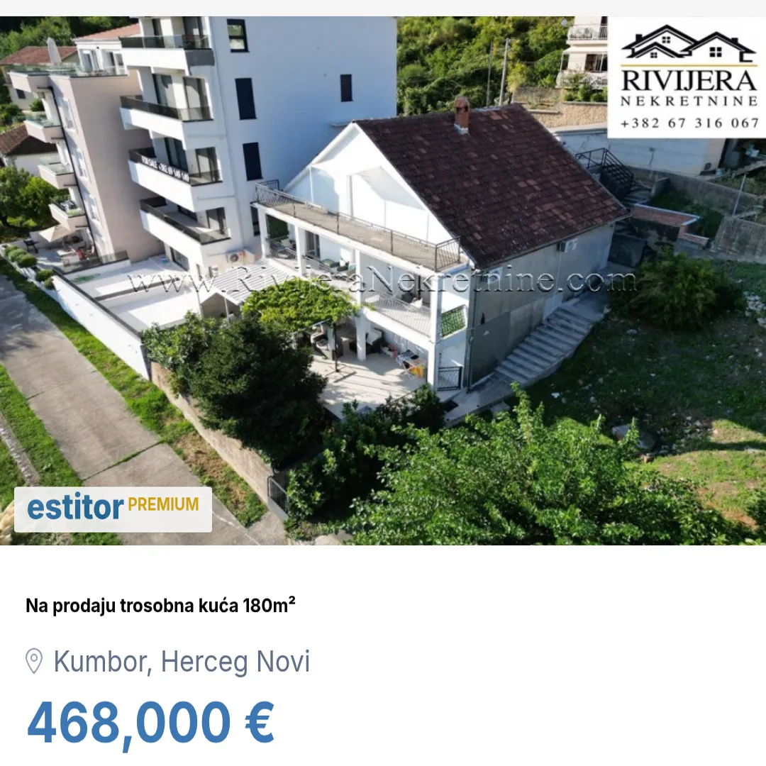 Prodaja, kuća, 180m², Kumbor, Herceg Novi