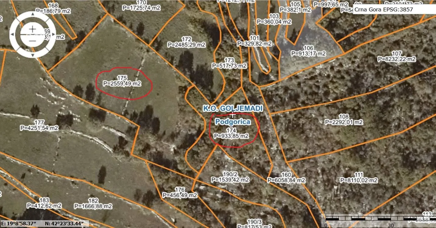 Prodaja, plac, 3493m², Barutana, Podgorica