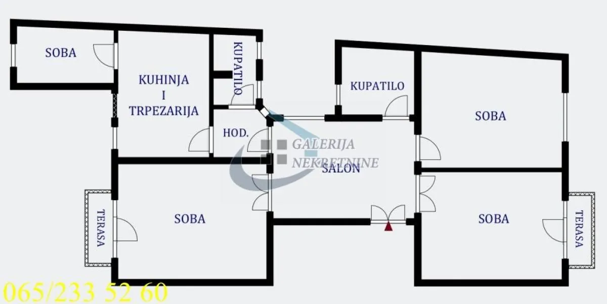 Prodaja, četvorosoban stan, 104m², Stari Grad, Beograd