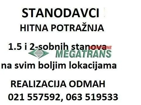 Rent, two bedroom apartment, 50m², Bulevar Oslobodjenja, Novi Sad Sve Podlokacije - image 2