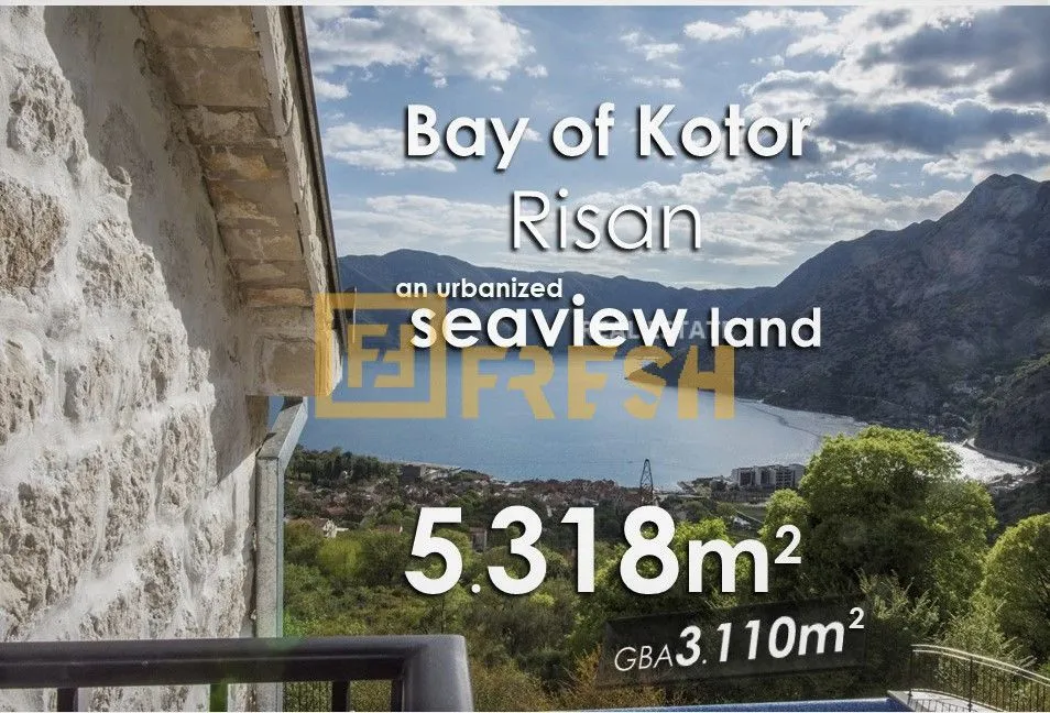 Prodaja, plac, 5318m², Kotor, Crna Gora