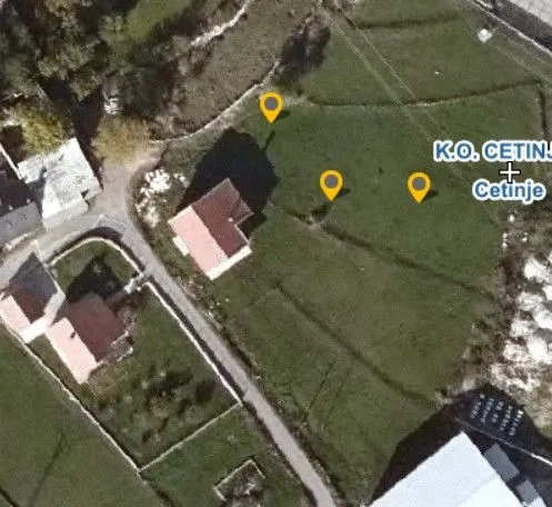 Prodaja, plac, 626m², Humci, Cetinje