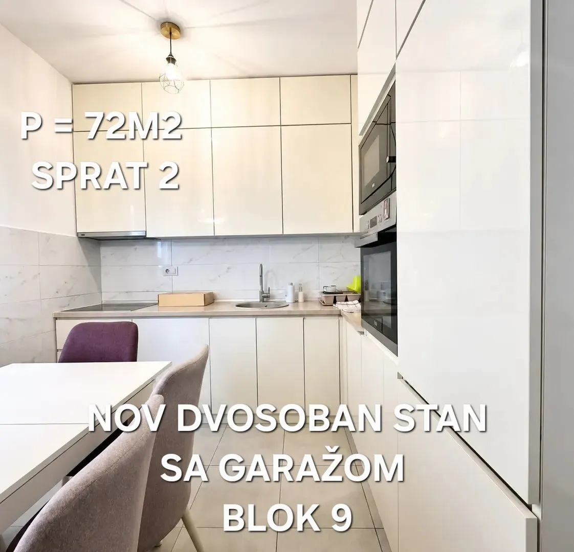 Rent, two bedroom apartment, 72m², Blok 9, Podgorica