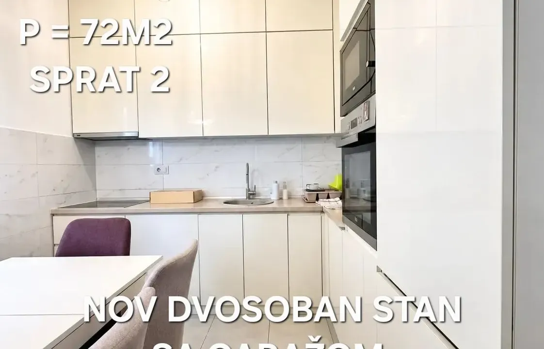 Izdavanje, dvosoban stan, 72m², Blok 9, Podgorica