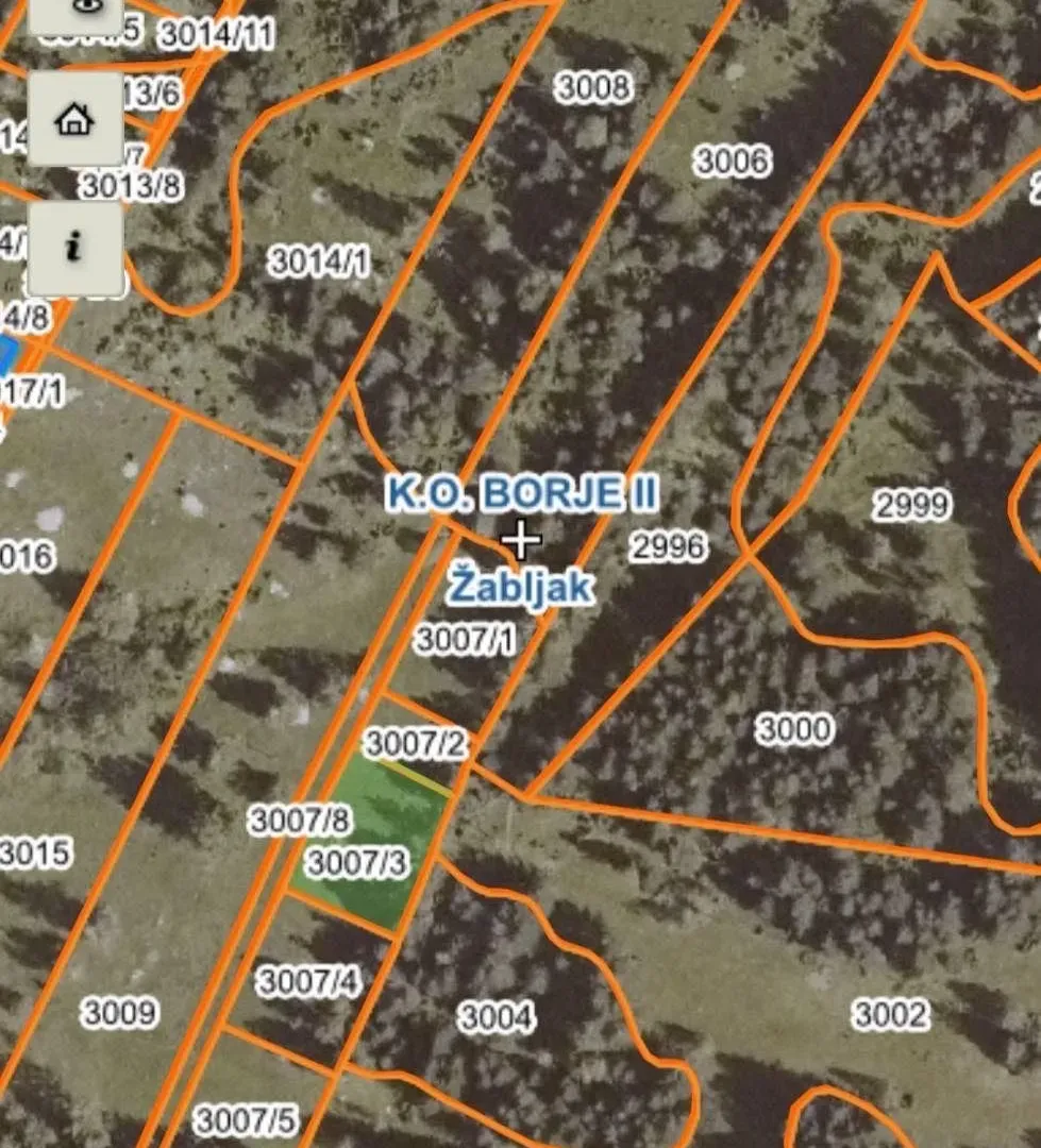 Prodaja, plac, 6100m², Borje, Žabljak