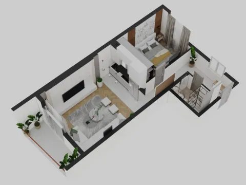 Sale, two bedroom apartment, 40m², Budva, Crna Gora - image 9