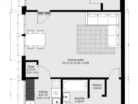 Sale, three bedroom apartment, 73m², Zvezdara Sve Podlokacije, Beograd - image 12