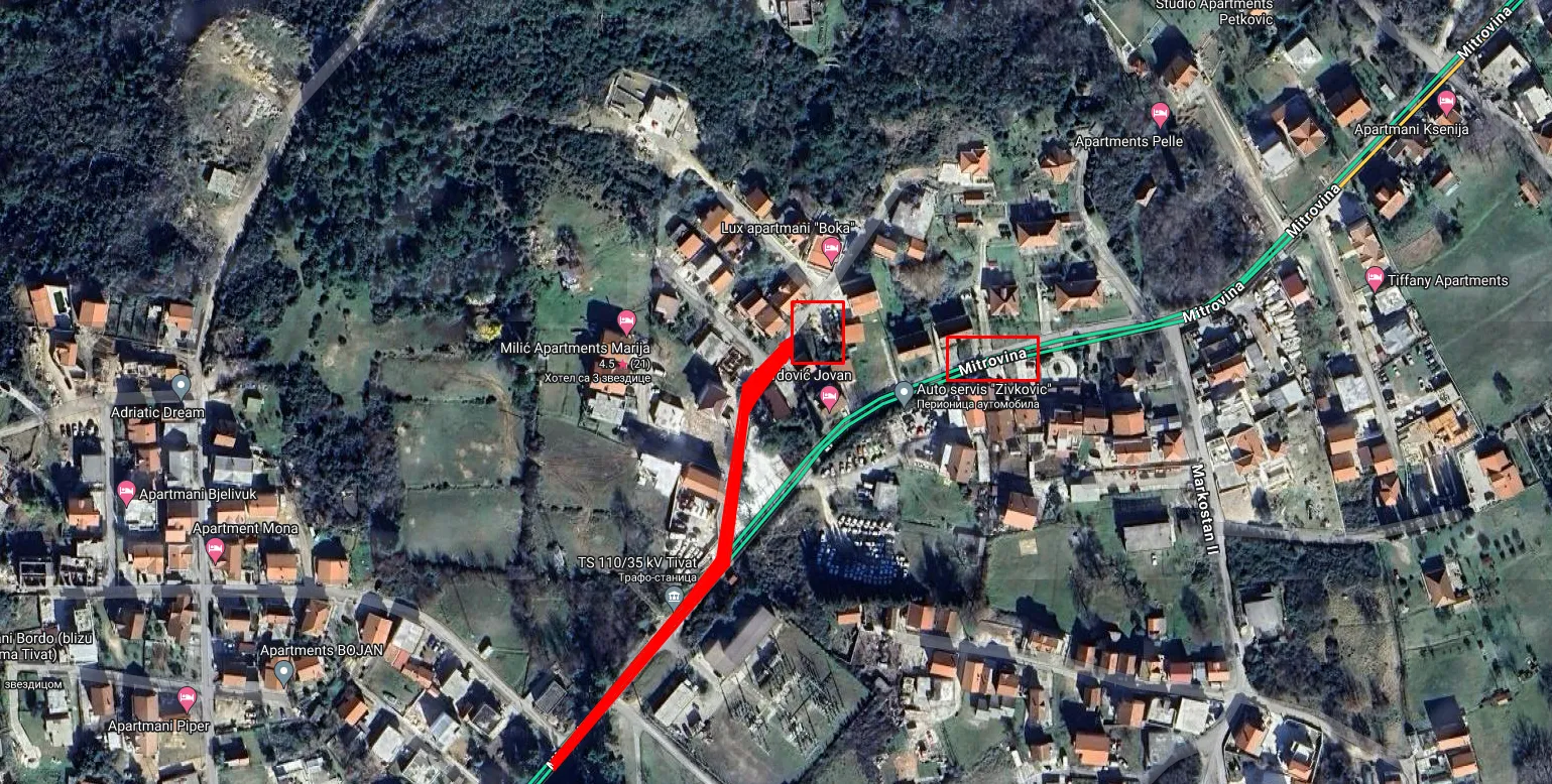 Prodaja, plac, 337m², Gradiošnica, Tivat