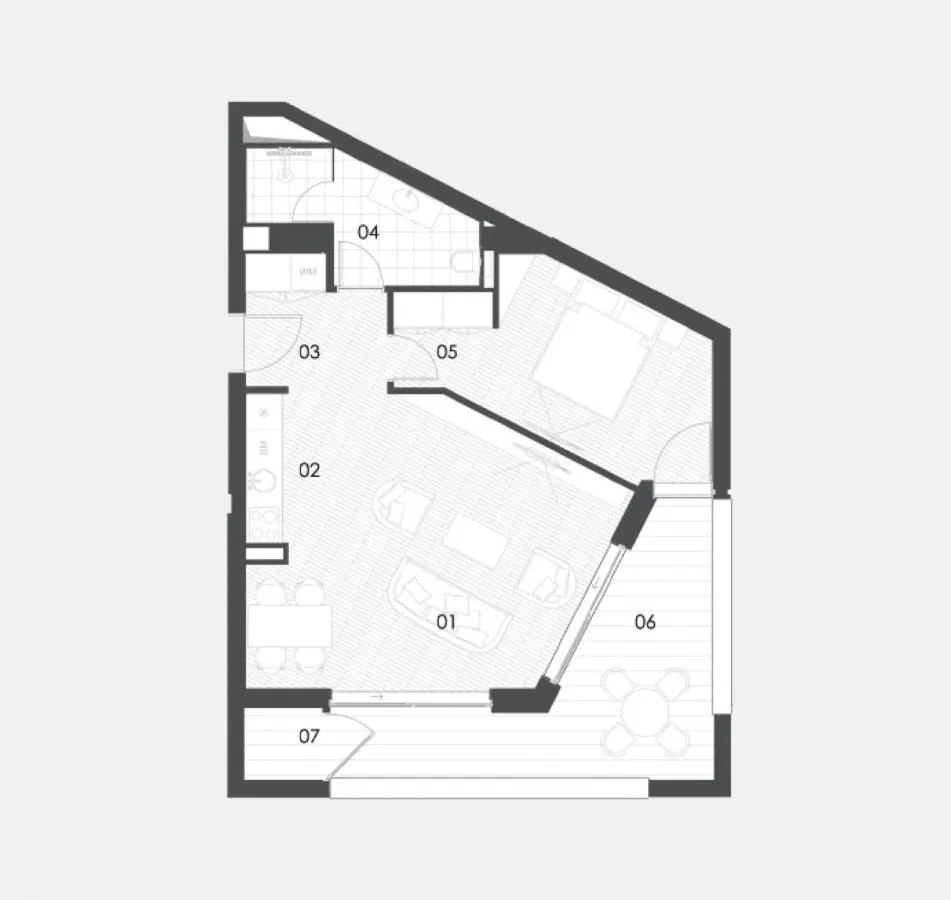 Sale, one bedroom apartment, 66m², Bečići, Budva