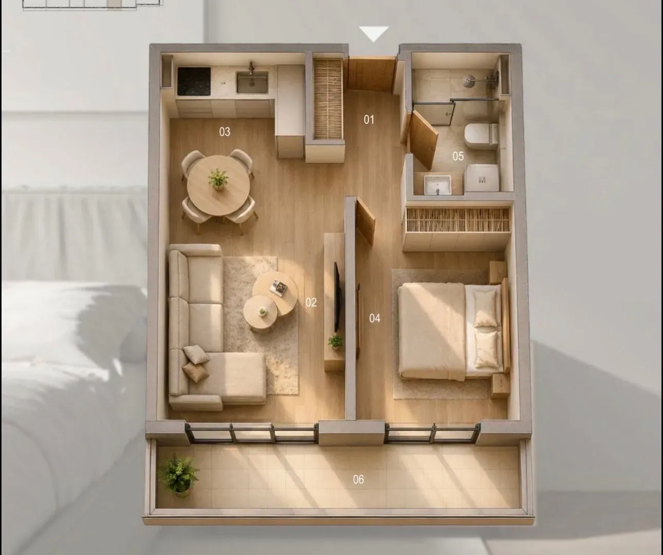 Prodaja, jednosoban stan, 47m², Zabjelo, Podgorica
