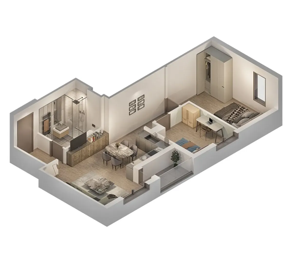 Sale, two bedroom apartment, 65m², Crveni Krst, Beograd