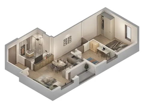 Sale, two bedroom apartment, 65m², Crveni Krst, Beograd - image 8