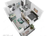 Sale, one bedroom apartment, 43m², Dobrota, Kotor - image 11