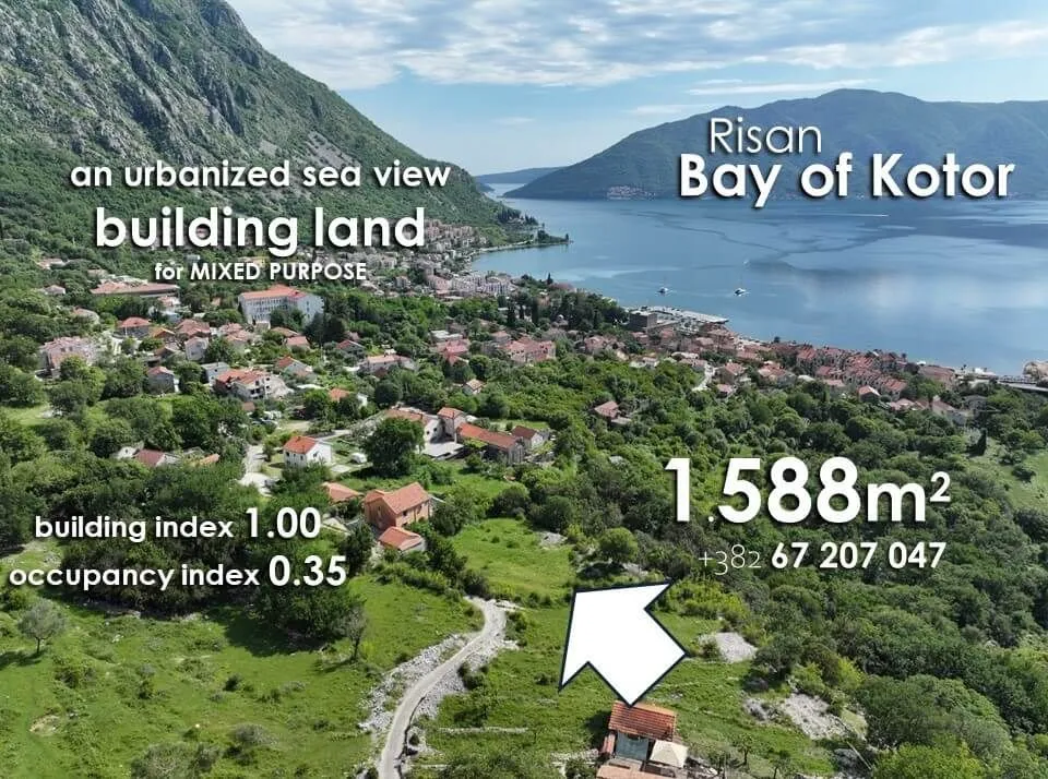 Prodaja, plac, 1588m², Kotor, Crna Gora