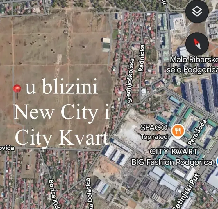 Sale, land lot, 500m², Sadine, Podgorica