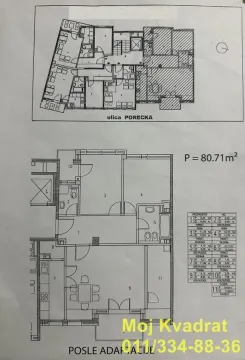 Osnova stana sa rasporedom prostorija. - image 15