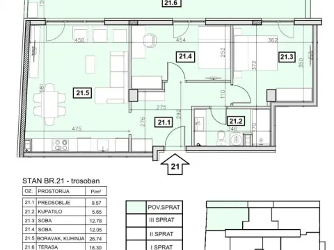 Sale, three bedroom apartment, 85m², Novi Beograd Blok 63, Novi Beograd Sve Podlokacije - image 4