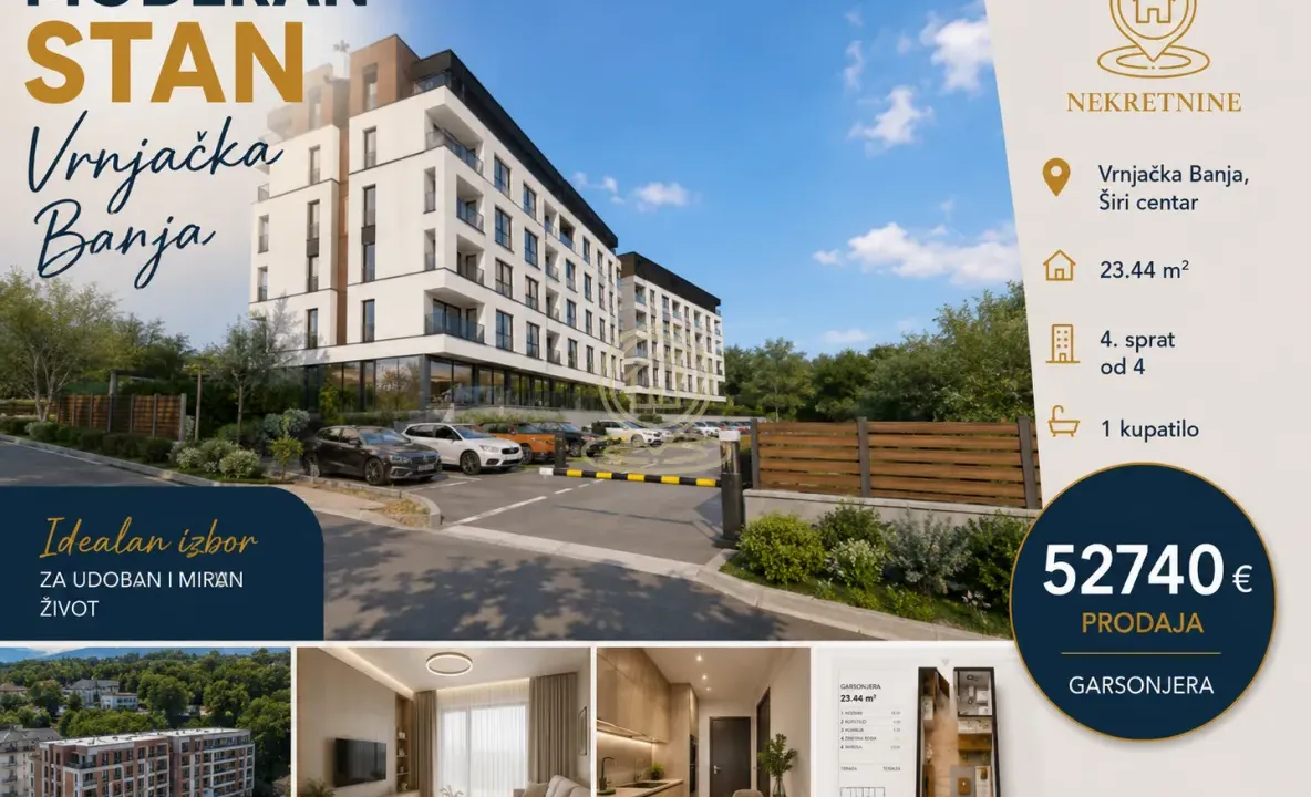 Prodaja, jednosoban stan, 23m², Centar, Vrnjačka Banja