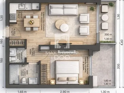 Prodaja, dvosoban stan, 40m², Savski Venac, Beograd - image 1