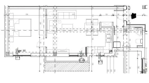 Architectural floor plan of the apartment with dimensions and room layout. - image 7