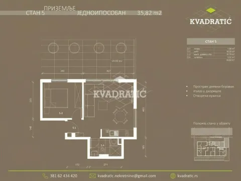 Prodaja, jednosoban stan, 36m², Trošarina, Voždovac Sve Podlokacije - image 6