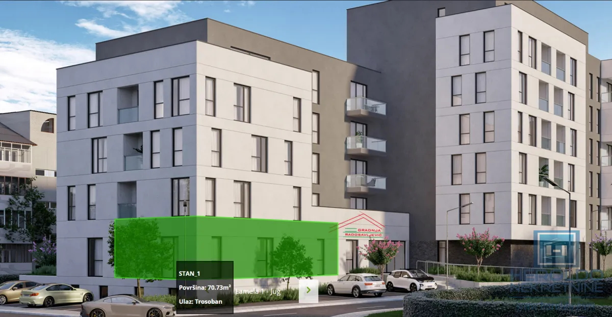 Sale, three bedroom apartment, 97m², Aerodrom, Kragujevac