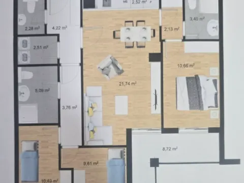 Rent, apartment, 83m², Podgorica, Crna Gora - image 3