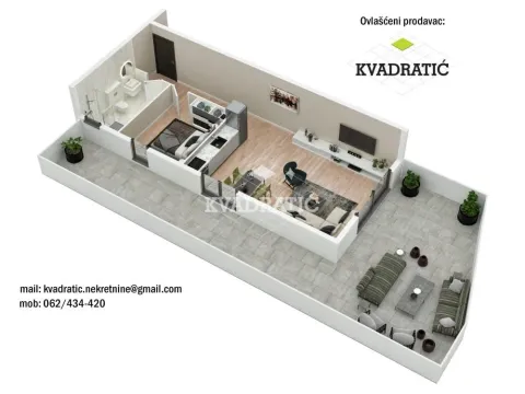 Prodaja, dvosoban stan, 51m², Lekino Brdo, Voždovac Sve Podlokacije - image 2