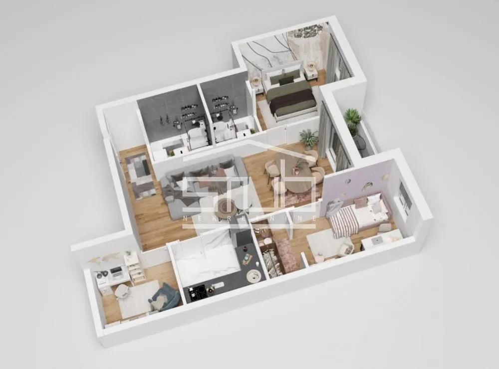 Sale, three bedroom apartment, 63m², Zvezdara Sve Podlokacije, Beograd